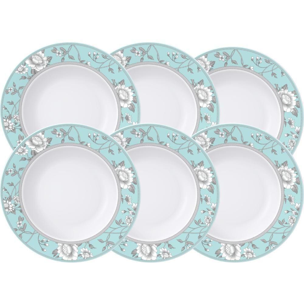 Jogo De Pratos Fundos Tramontina Porcelana Alicia 23Cm 6 Pç