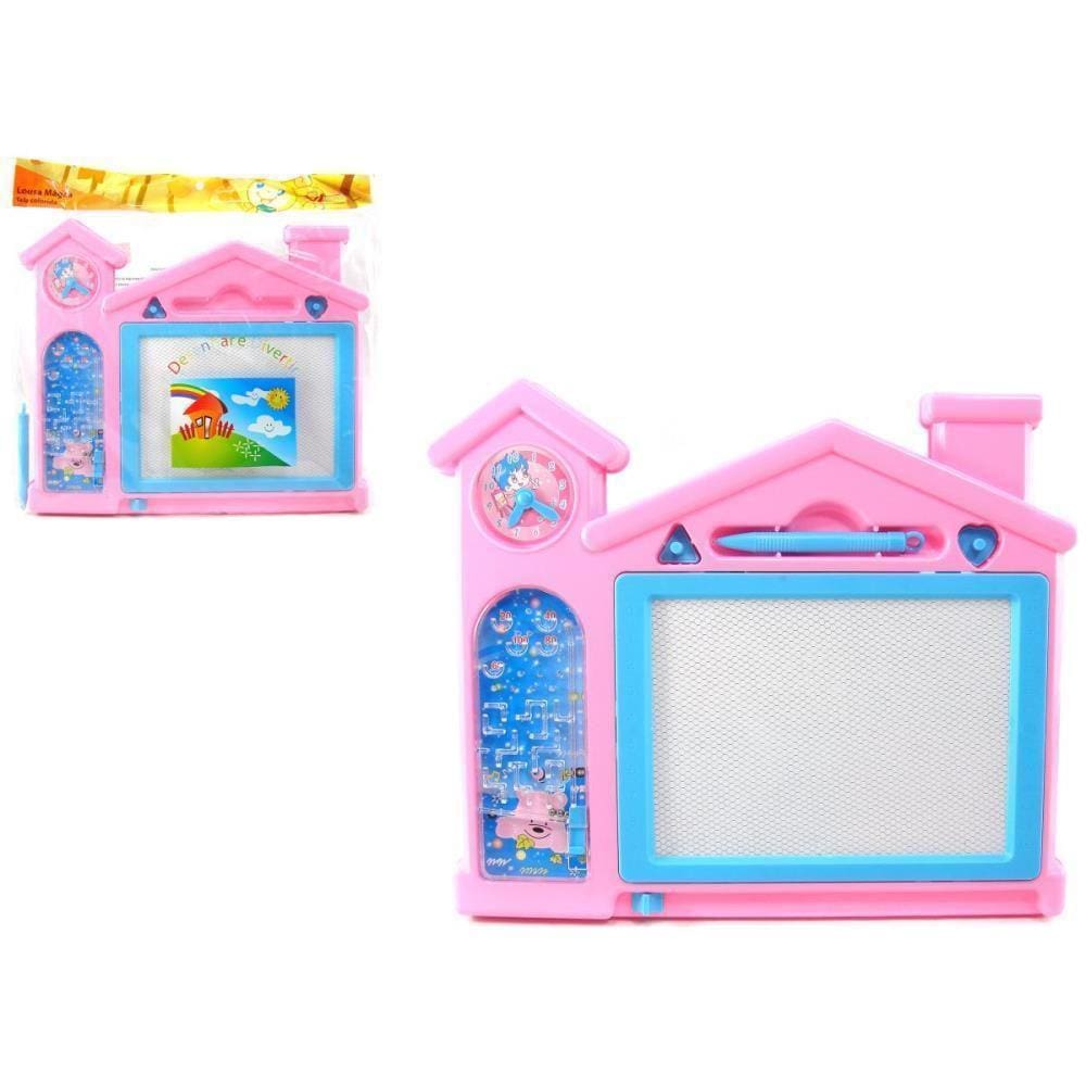 Lousa Infantil Magica Casinha C/Relogio  S