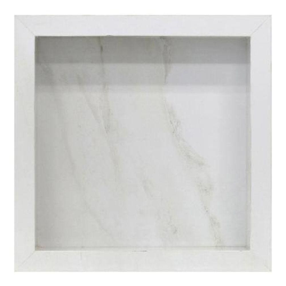 Nicho Para Banheiro Deluxe - Marmorizado Polido - 30X30X10Cm