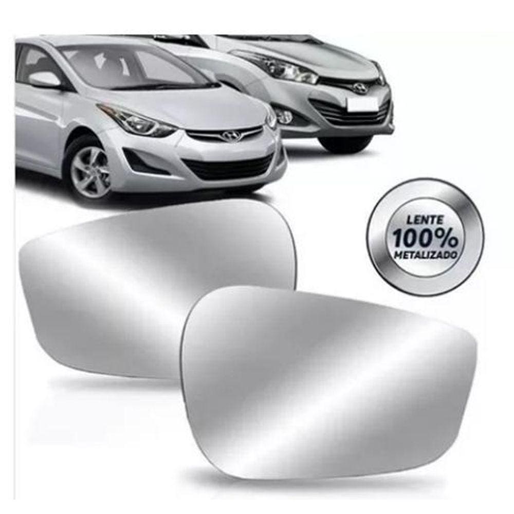 Par Lente Espelho Retrovisor Hb20 Elantra 13 2014