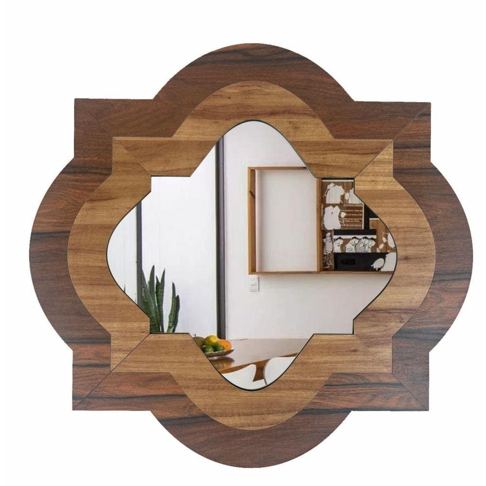Espelho Decorativo Moldura Madeira Pegui Cambridge 85 Cm