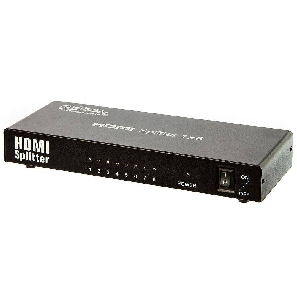 Splitter Hdmi 1X8 Saidas - Cirilo Cabos