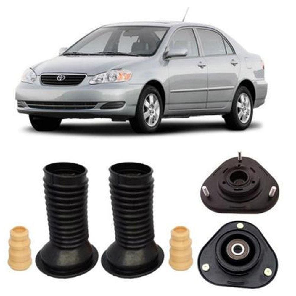 2 Kit Batente Coxim Dianteiro Toyota Corolla 2003 Até 2007