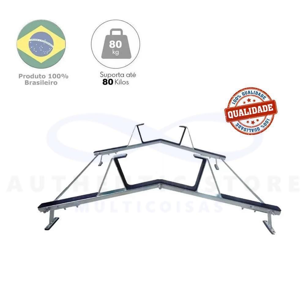 Rack Teto Suporte Porta Escadas Gol 2 Portas Bola G2 G3 G4