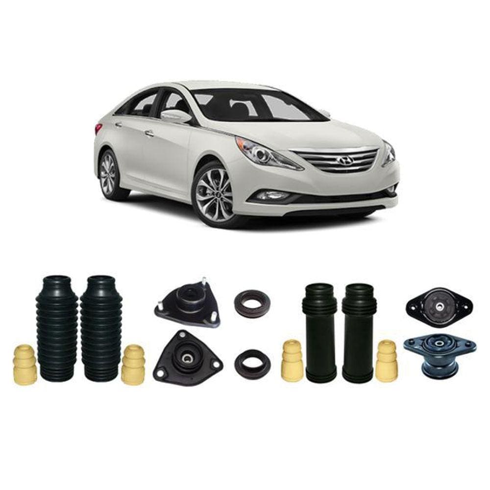 Kit Coxim Batente Dianteiro Traseiro Sonata 2013