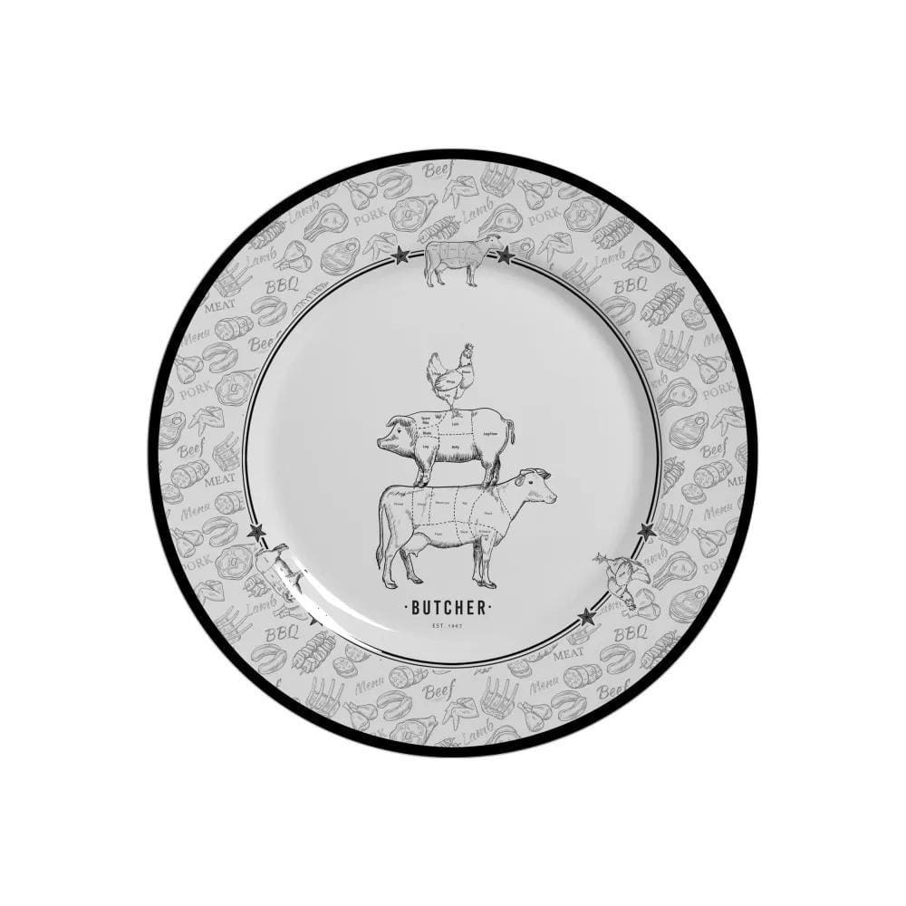 Conjunto de 6 Pratos de Sobremesa - Barbecue