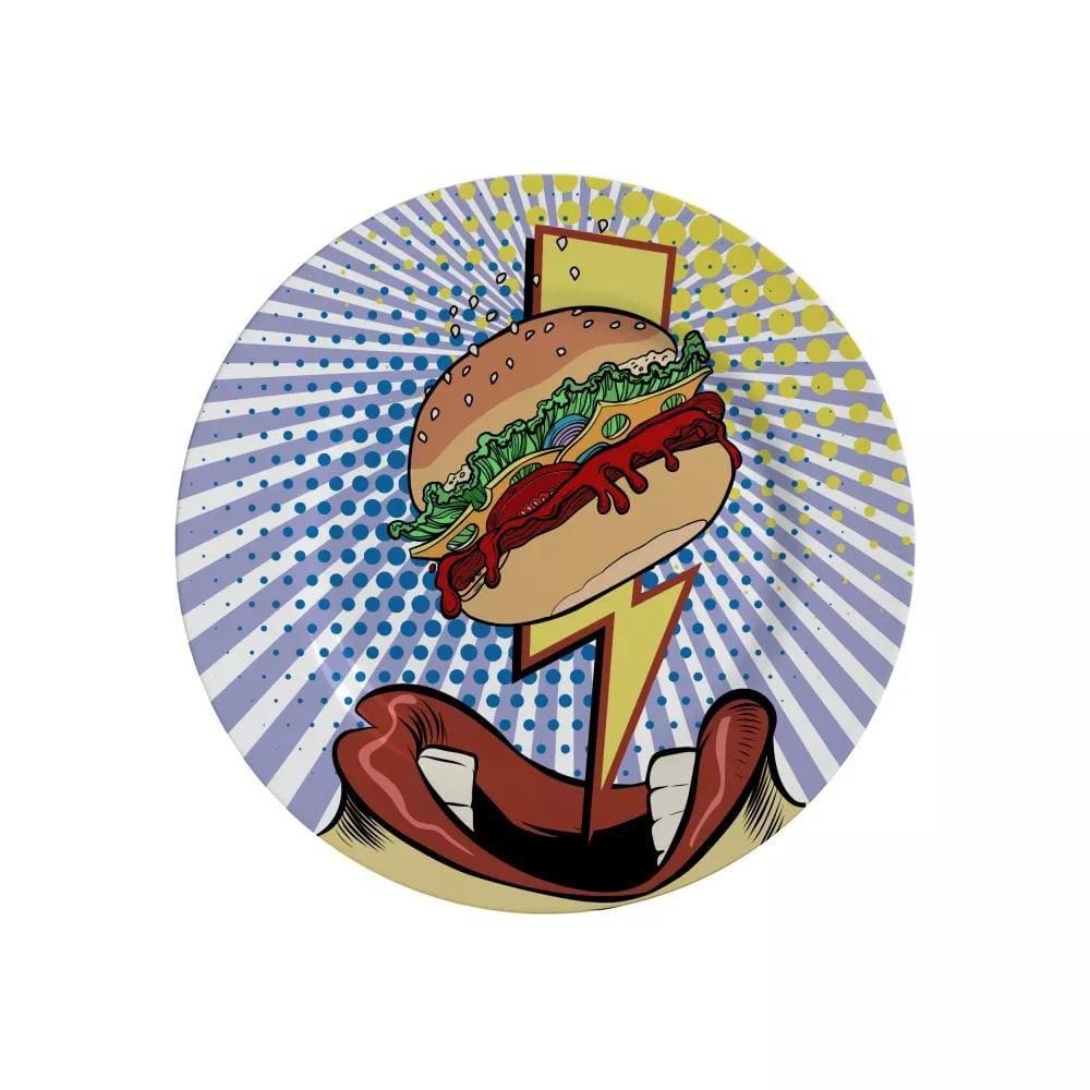 Conjunto de 6 Pratos de Sobremesa - Burguer Collection