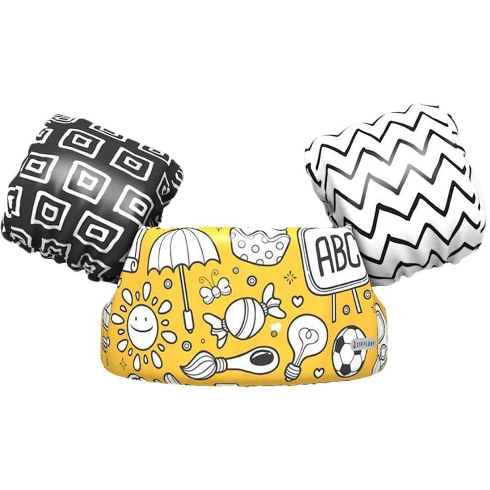 Boia Sea Float Rabiscos 10-25Kg Preto E Amarelo