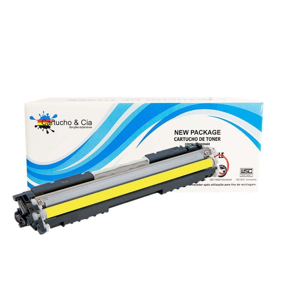 TONER COMPATÍVEL COM HP CF352A UNIVERSAL 130A M176N M177FW M176 M177 1.000 Páginas Cartucho & Cia