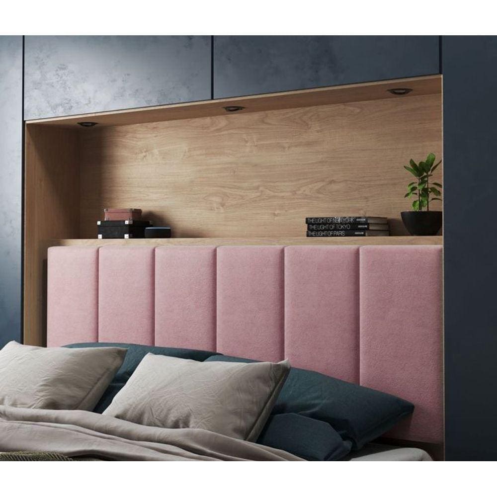 Cabeceira Estofada para Cama de Casal 001 Dobrável Feita em MDF/MDP - D&V Tapeçaria