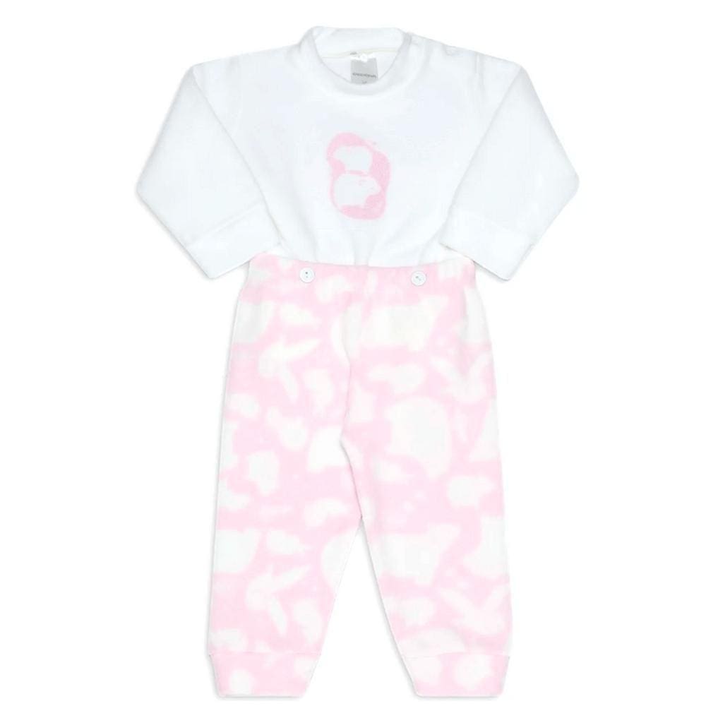 Pijama Infantil Manga Longa Soft Estampado Ursa Dedeka Ref:23619 Rn/G