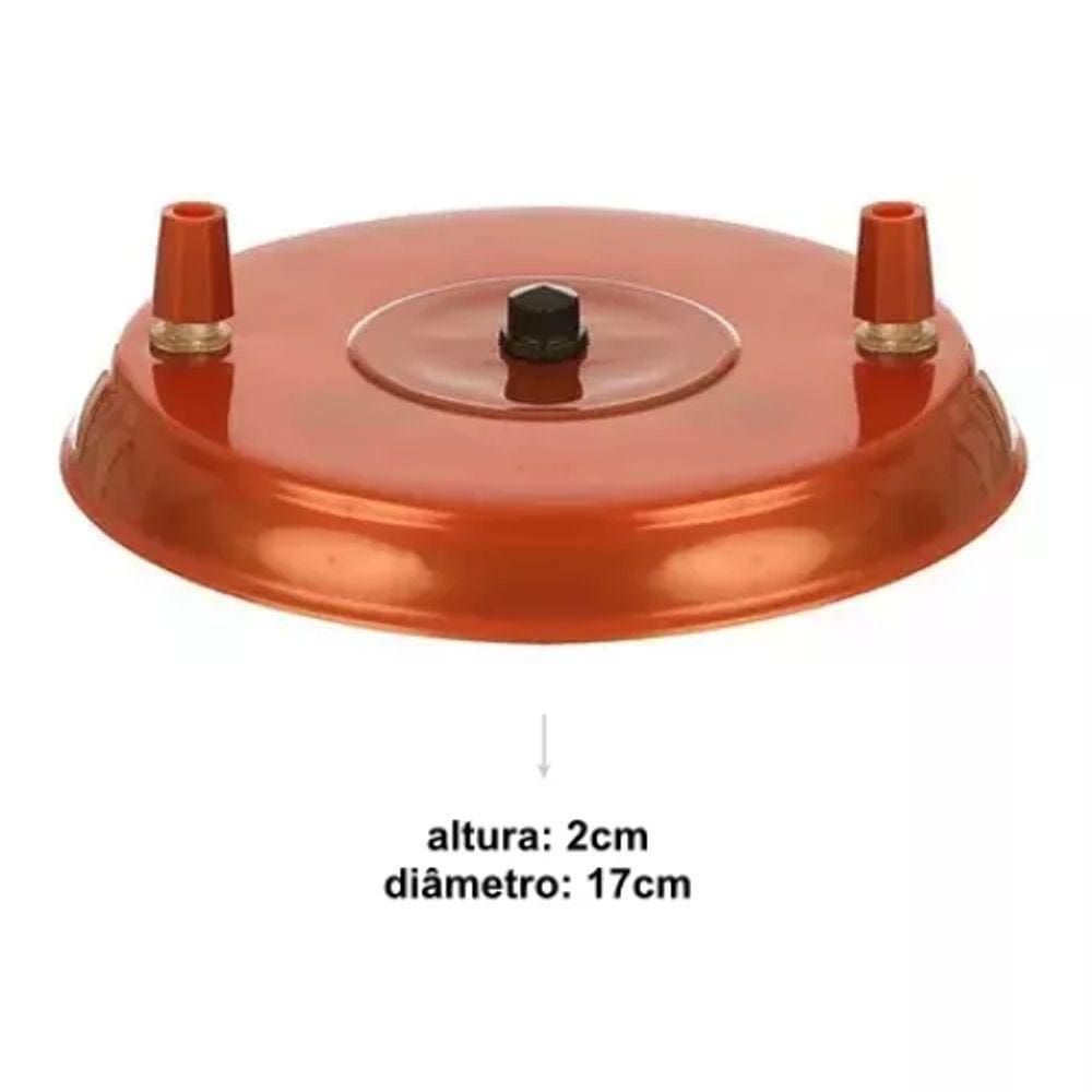 Canopla Para Pendente Lustres E Luminarias De 2 Lampadas Cobre