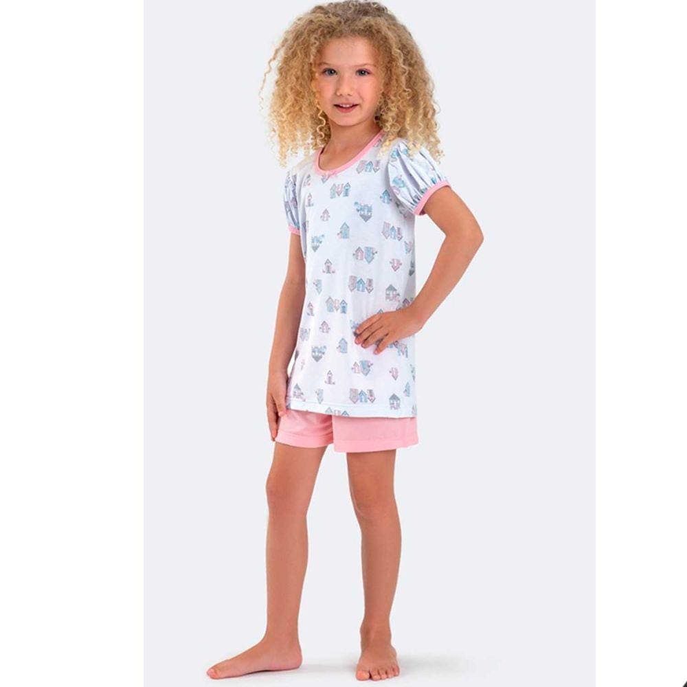 Pijama Manga Curta Estampado Dedeka Ref:21101 10/16