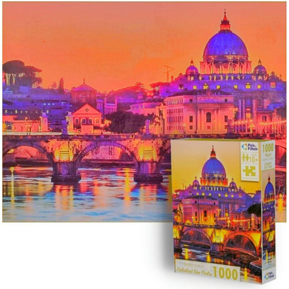 Quebra-cabeça Catedral De São Pedro Basilica Vaticano 1000pç
