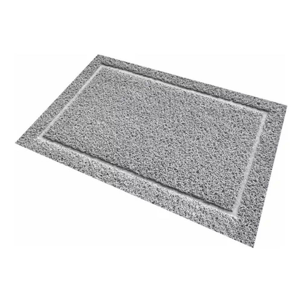 Tapete Capacho - Vinil Sanitizante - Cinza - 0,40x0,60m