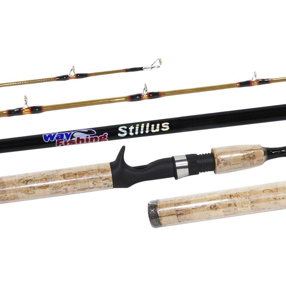 Vara Pesca Carretilha Way Fishing Stillus 1681 1,68m 15-30 Lbs Inteiriça