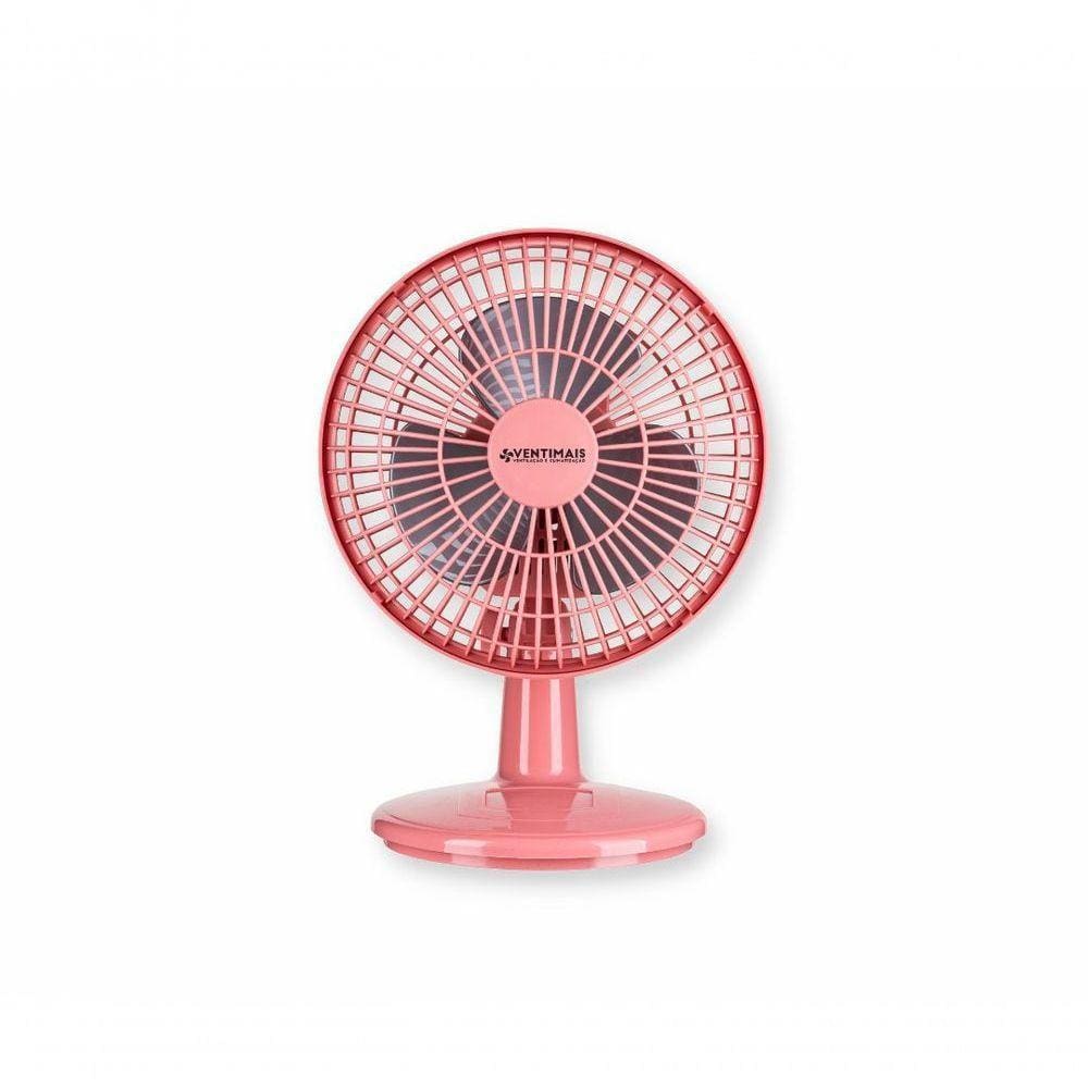 Ventilador Mini Turbo 20Cm 2 Velocidades Ventimais Cor Rosê Voltagem 110V