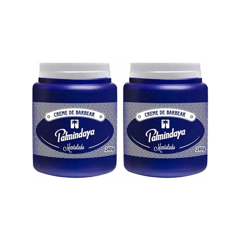 Kit 2 Cremes de Barbear Palmindaya Mentolado Hidratante 240g