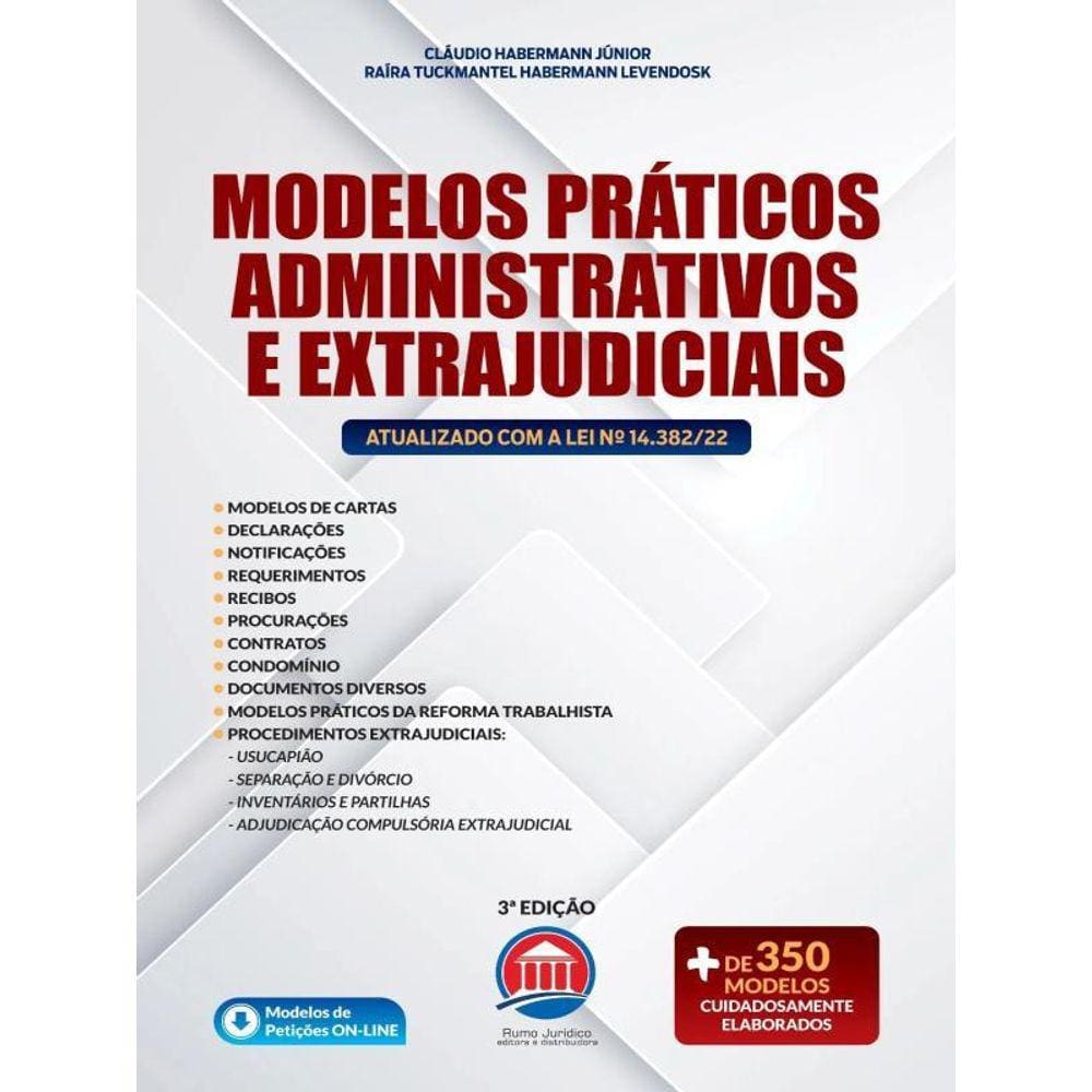 Modelos Práticos Administrativos E Extrajudiciais - 2023