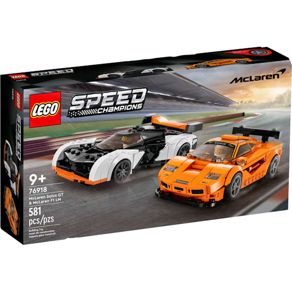 Lego McLaren Solus GT E McLaren F1 LM 76918