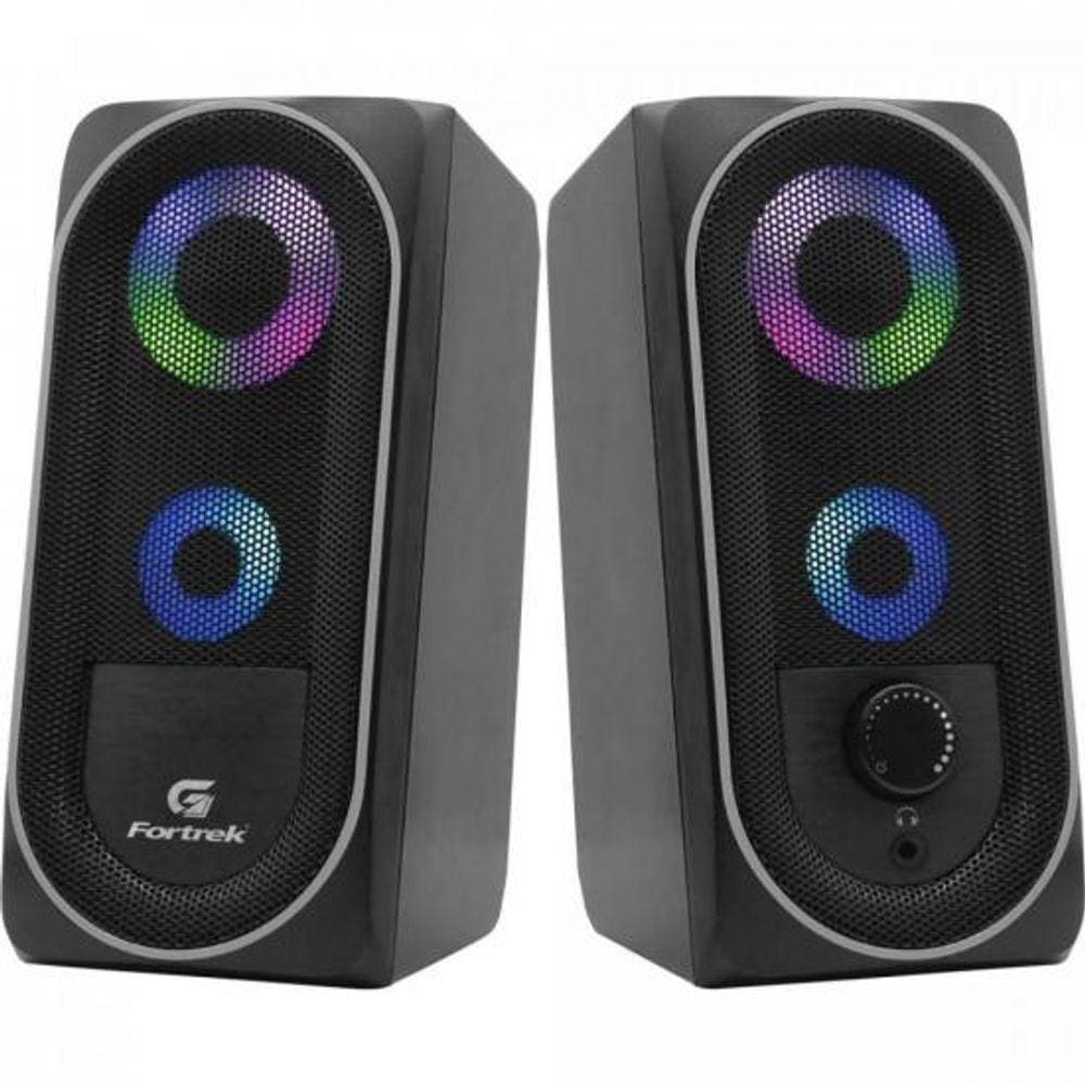 Caixa de Som Multimídia Gamer BLACK HAWK RGB FORTREK G