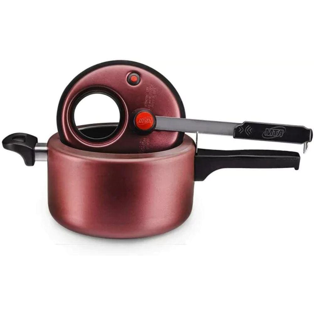 Panela de Pressão 3L Com Revestimento Superflon e Visor de Vidro Inquebrável - Exclusividade Mundial - MTA