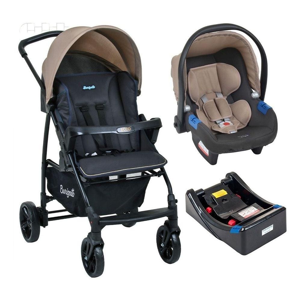 Carrinho Ecco + Bebê Conforto Touring X + Base - Burigotto