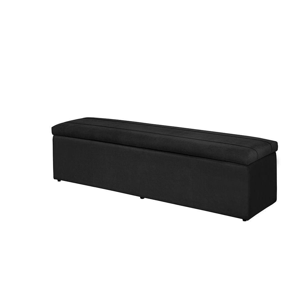 Baú Calçadeira Recamier Helena de Casal King 193cm B3 Moveis