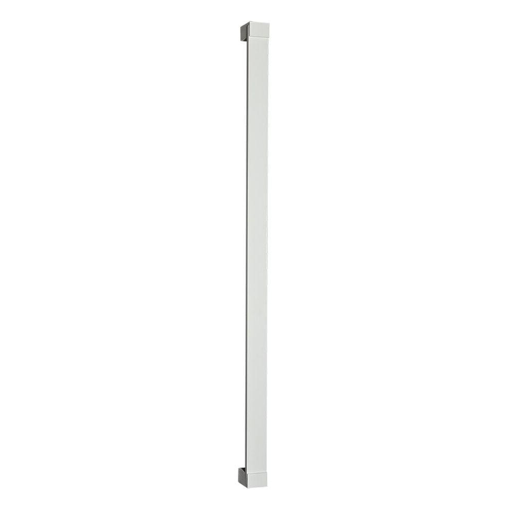 Puxador SM Inox Texturizado 1000mm Berlim Pado Branco Texturizado