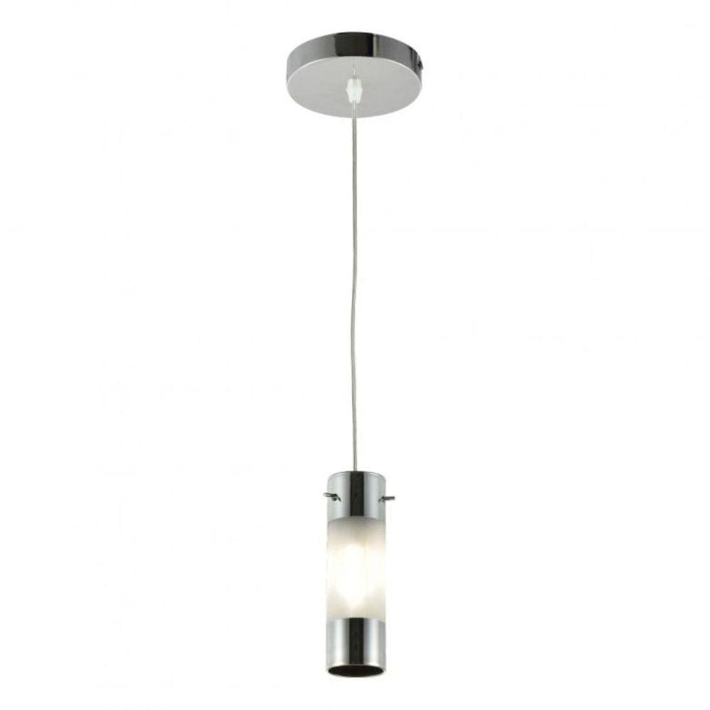 Pendente Elegance 1/2 Cromo 01 LUZ Lâmpada G9 Não Inclusa 12x100cm