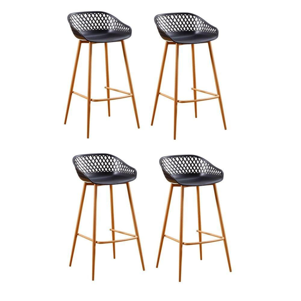 Conjunto 4 Banquetas Clarice Rivatti Preto