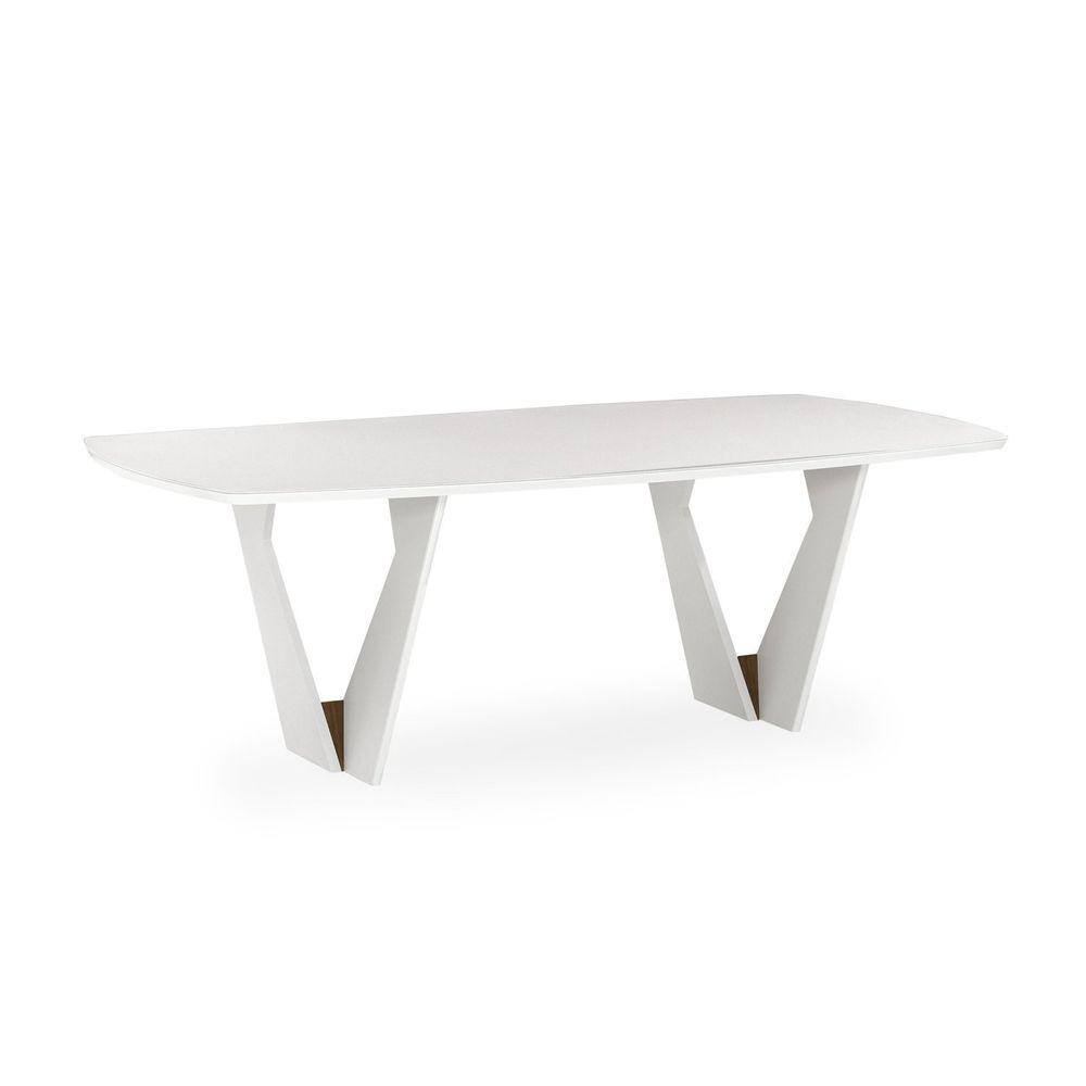 Mesa de Jantar 220x110cm Lavanda Herval Off White