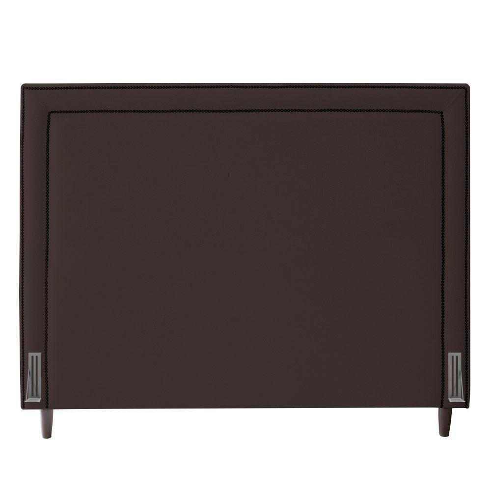Cabeceira Cama Box Casal Maísa 140Cm Com Frame Marrom