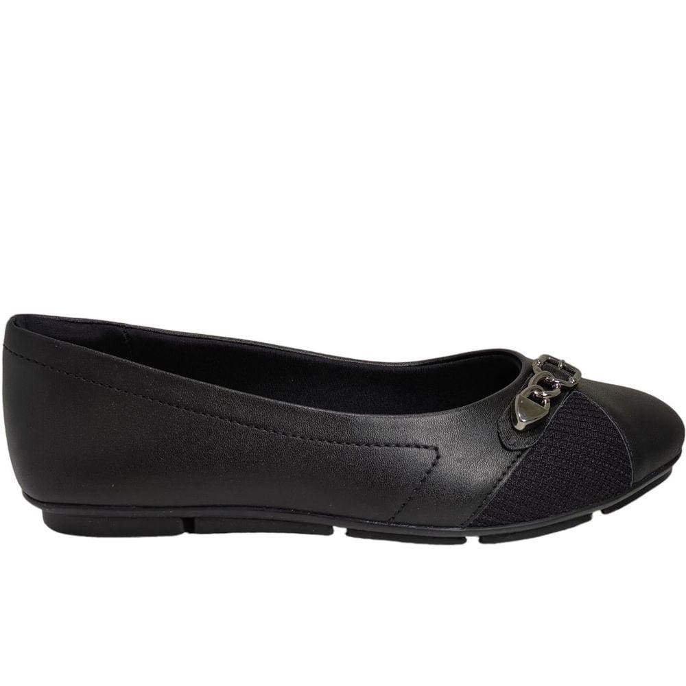 Sapato Feminino Confort Calce Fácil Bico Redondo Comfortflex 2363302