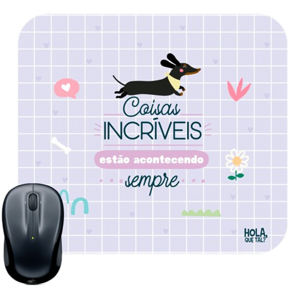 Mouse Pad decorado Marca Me Encanta Coisas incríveis