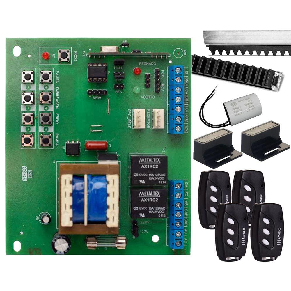 Placa Central Dz Nano Dz3 Dz4 Sensor Hall Controles Imãs Capacitor 12uf 220v Cremalheiras X4 Ipec