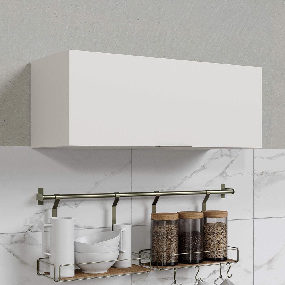 Armário Aéreo 1 Porta Basculante  Ipanema CabeCasa MadeiraMadeira Branco