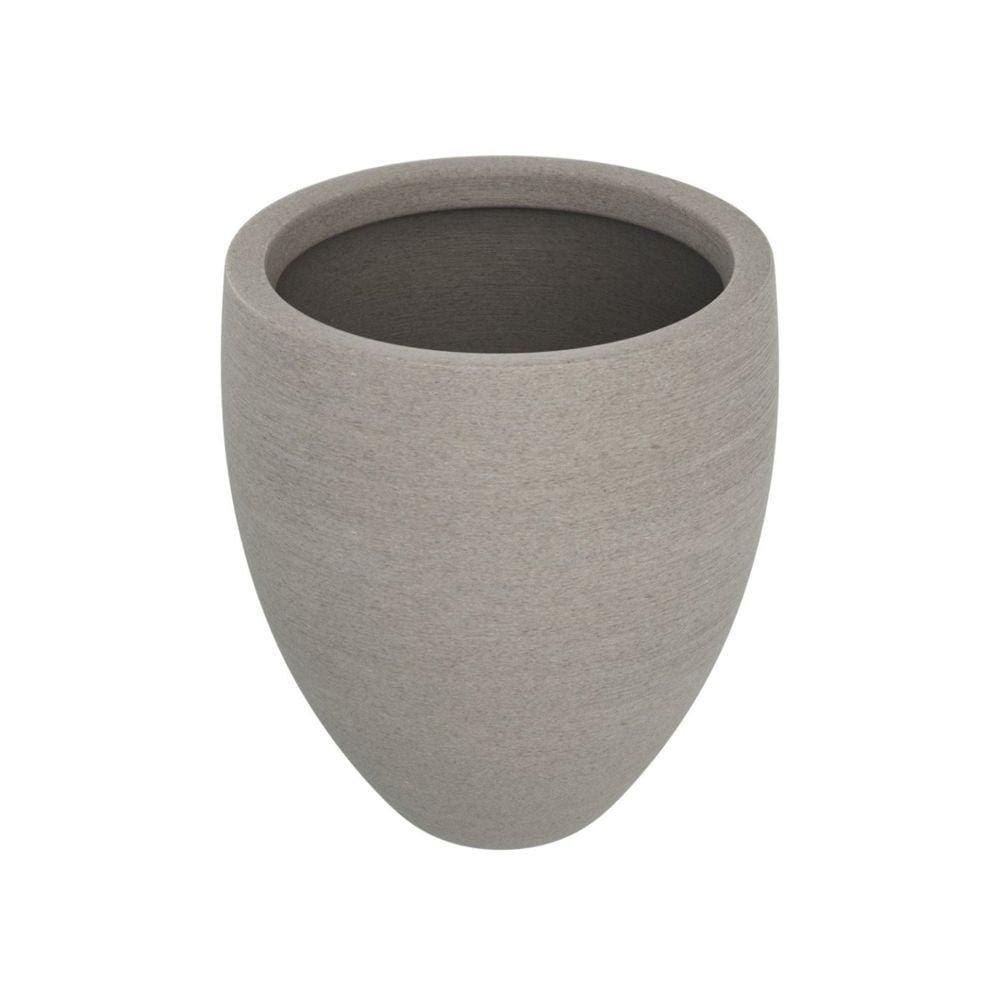 Vaso de Planta Cônico 60x55cm Polietileno sem Prato Fibrarte Bege Stone