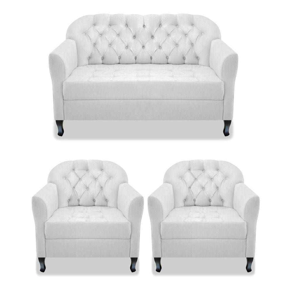 Kit Namoradeira E 02 Poltrona Julia A02 Branco