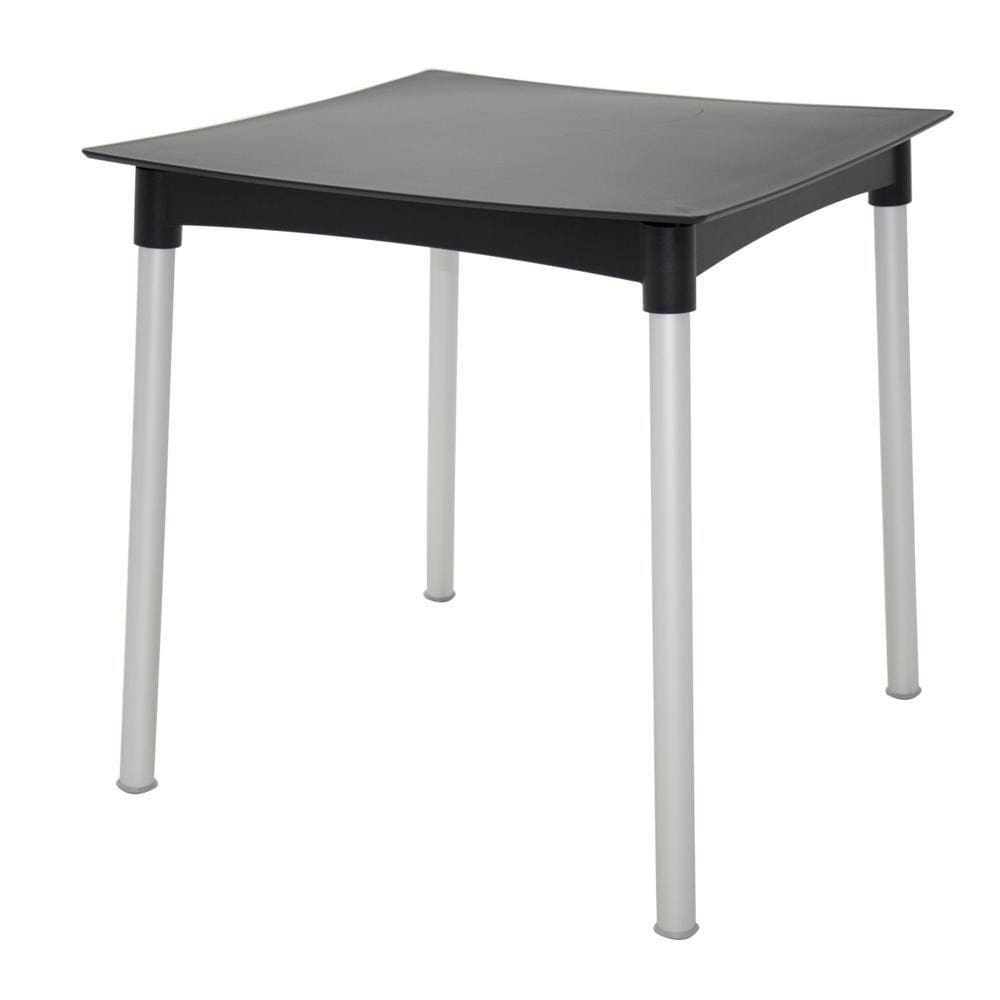 Mesa Tramontina Diana Polipropileno Preto Com Pernas De Alum