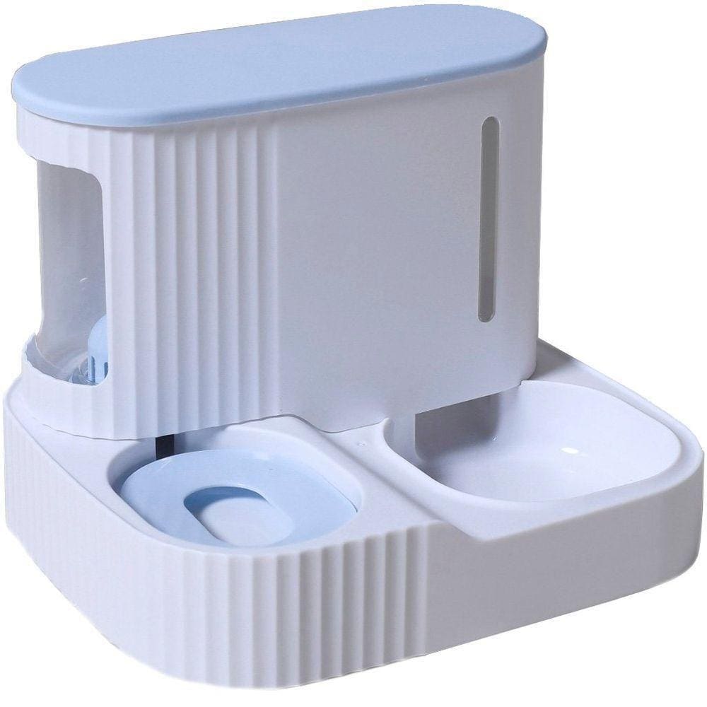 Alimentador Meu Pet Automático Água E Ração Branco