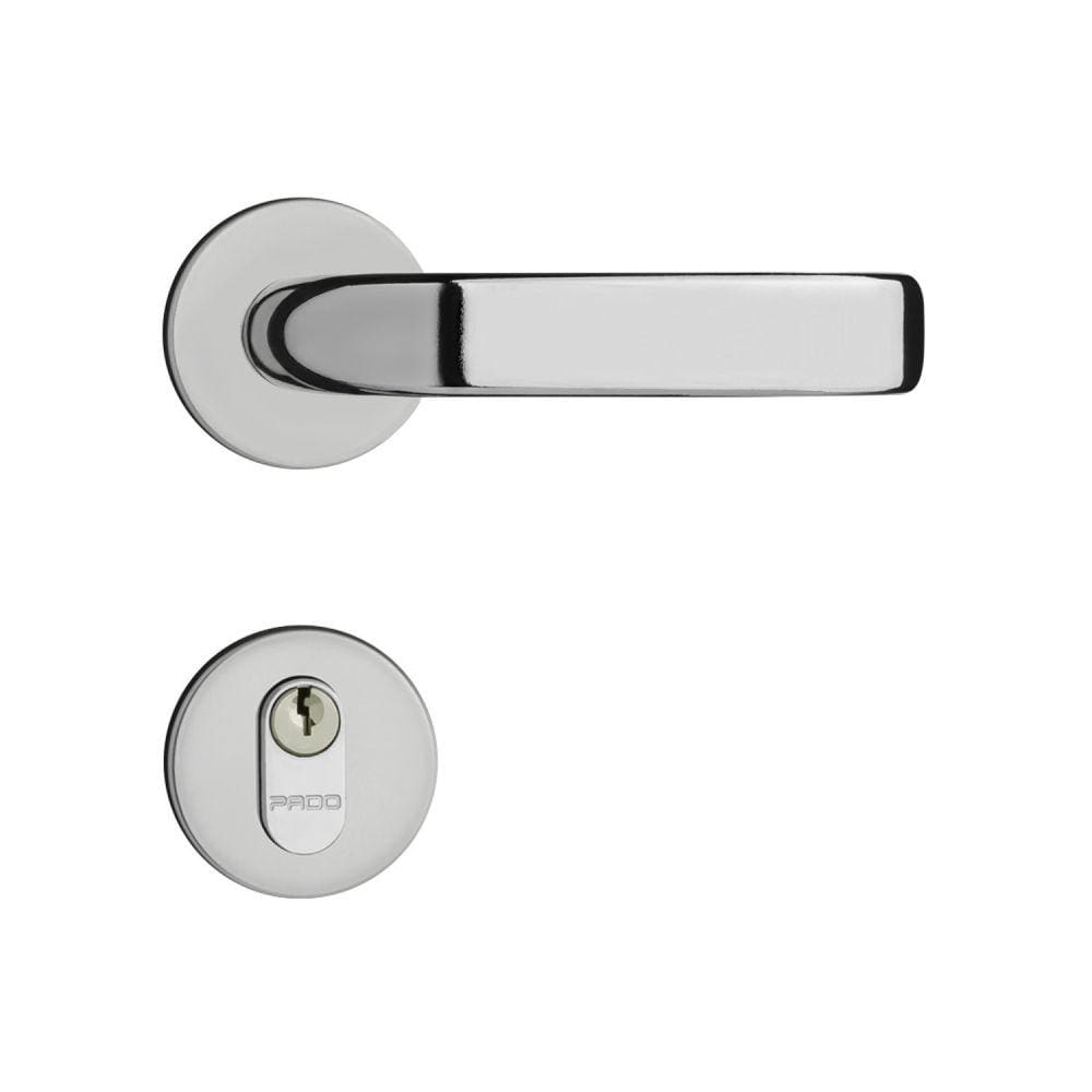 Fechadura Concept Roseta 413 Externa Cromado 55mm Pado