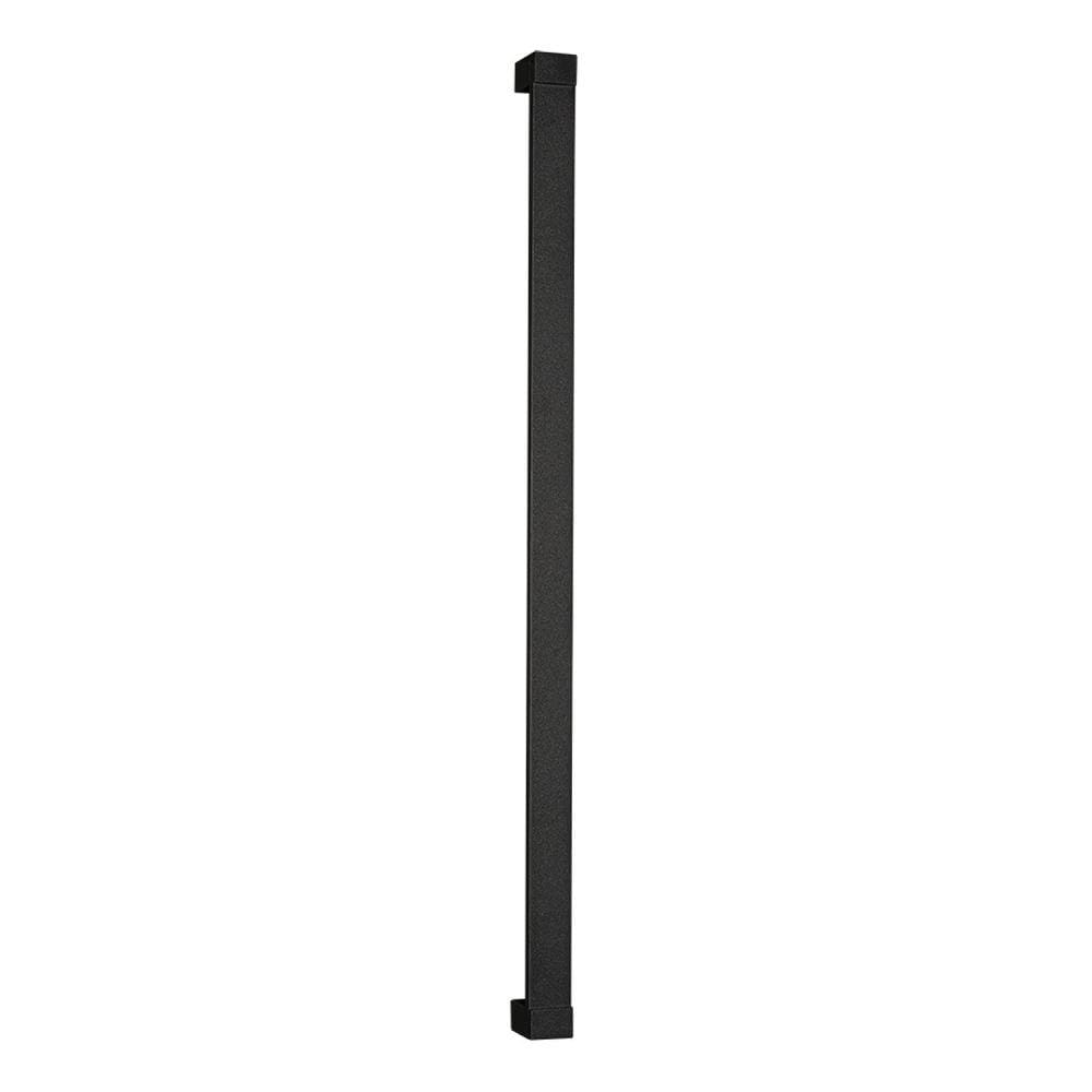Puxador SM Inox Texturizado 1200mm Berlim Pado Preto Texturizado