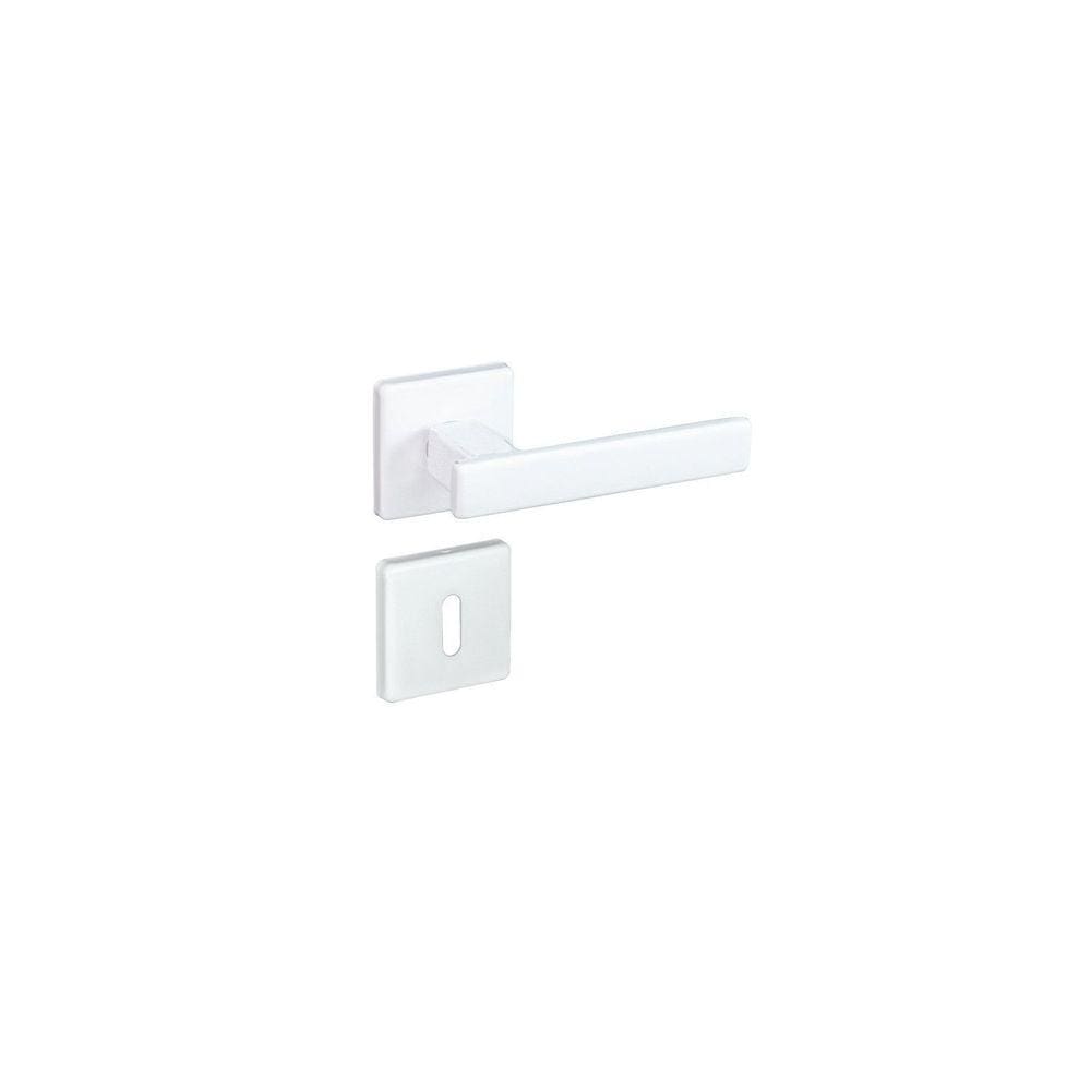 Fechadura 408 Roseta Quadrada Máquina 55 Branco Pado
