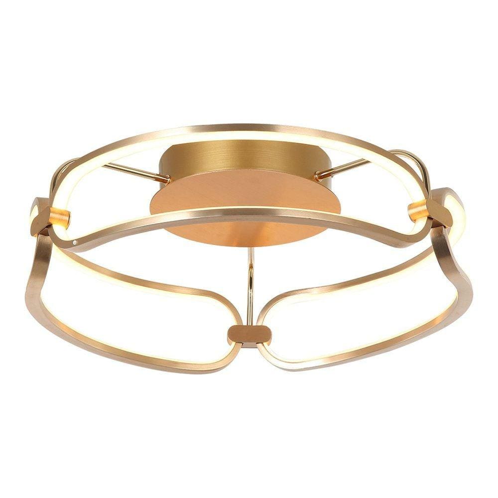 Plafon de Sobrepor Lúmina 1x35w 3000k 1750 Lúmens BB016SG Bella Iluminação Dourado
