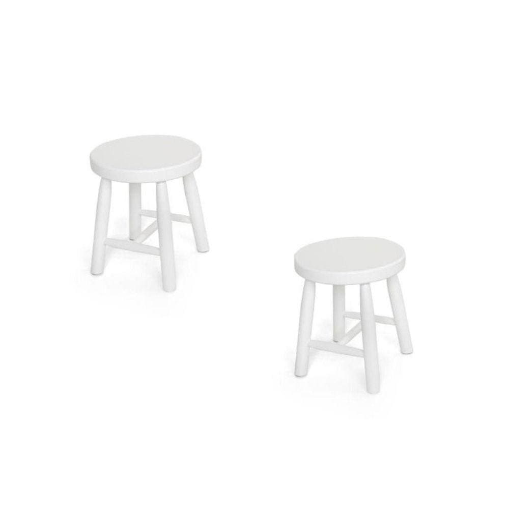 Kit 2 Banquetas Infantil Espanha DEISS Branco