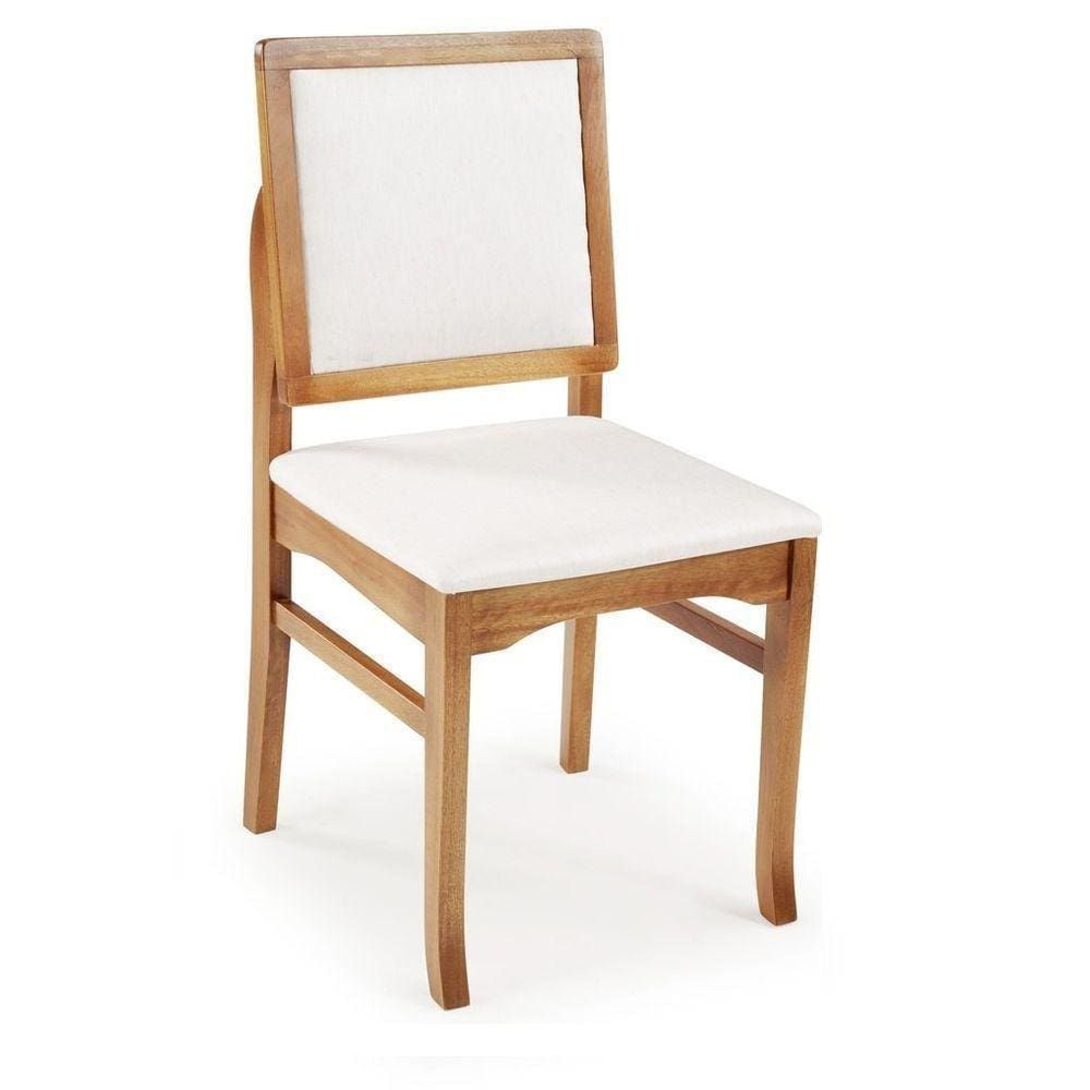 Cadeira Estofada Bella Acabamento Champagne