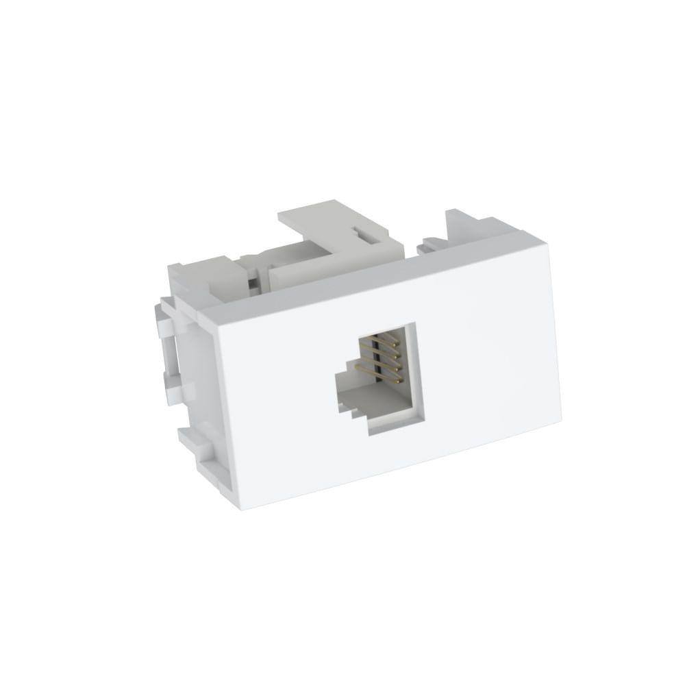 Módulo Dubai RJ11 Branco Enerbras