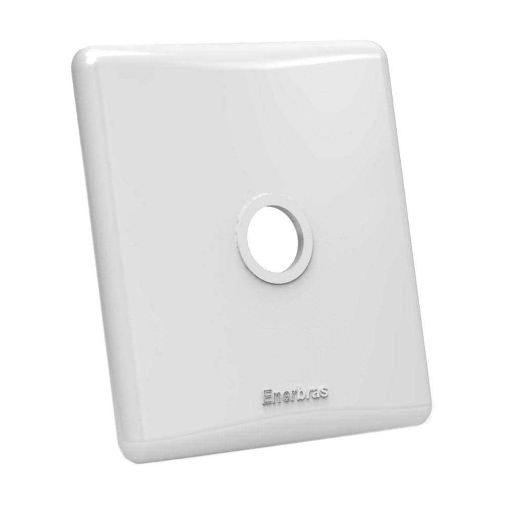 Placa Linha E SX Saída de Fio Branca Enerbras