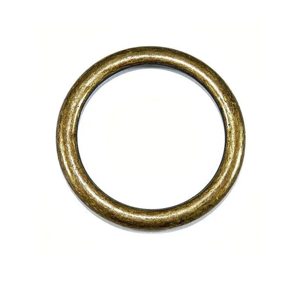 Argola 1,6 cm / 16mm Borda Fina Ouro Velho - 25 Unidades